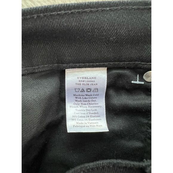 Everlane Men's Slim Fit Black Jeans Size 30 Stretch 5-Pocket Design - Picture 6 of 7